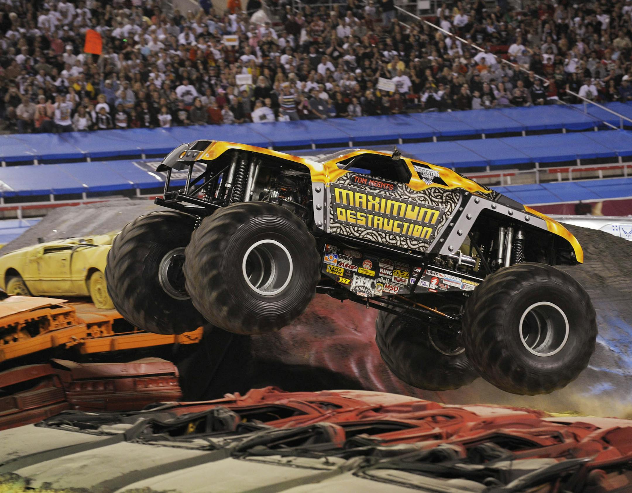 Feld Entertainment Maximum Destruction among the trucks to participate in Monster Jam at U.S. Bank Stadium Dec.10-11, 2016.
