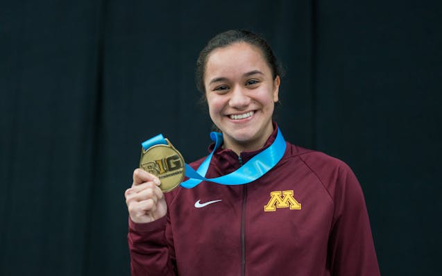 Vivi Del Angel's runaway performance as the women's Big Ten Diver of the Year this season is just one example of women who are dominating for the U.