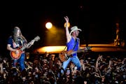 Kenny Chesney at U.S. Bank Stadium in 2018. No newspaper photographers were allowed at Saturday's concert.