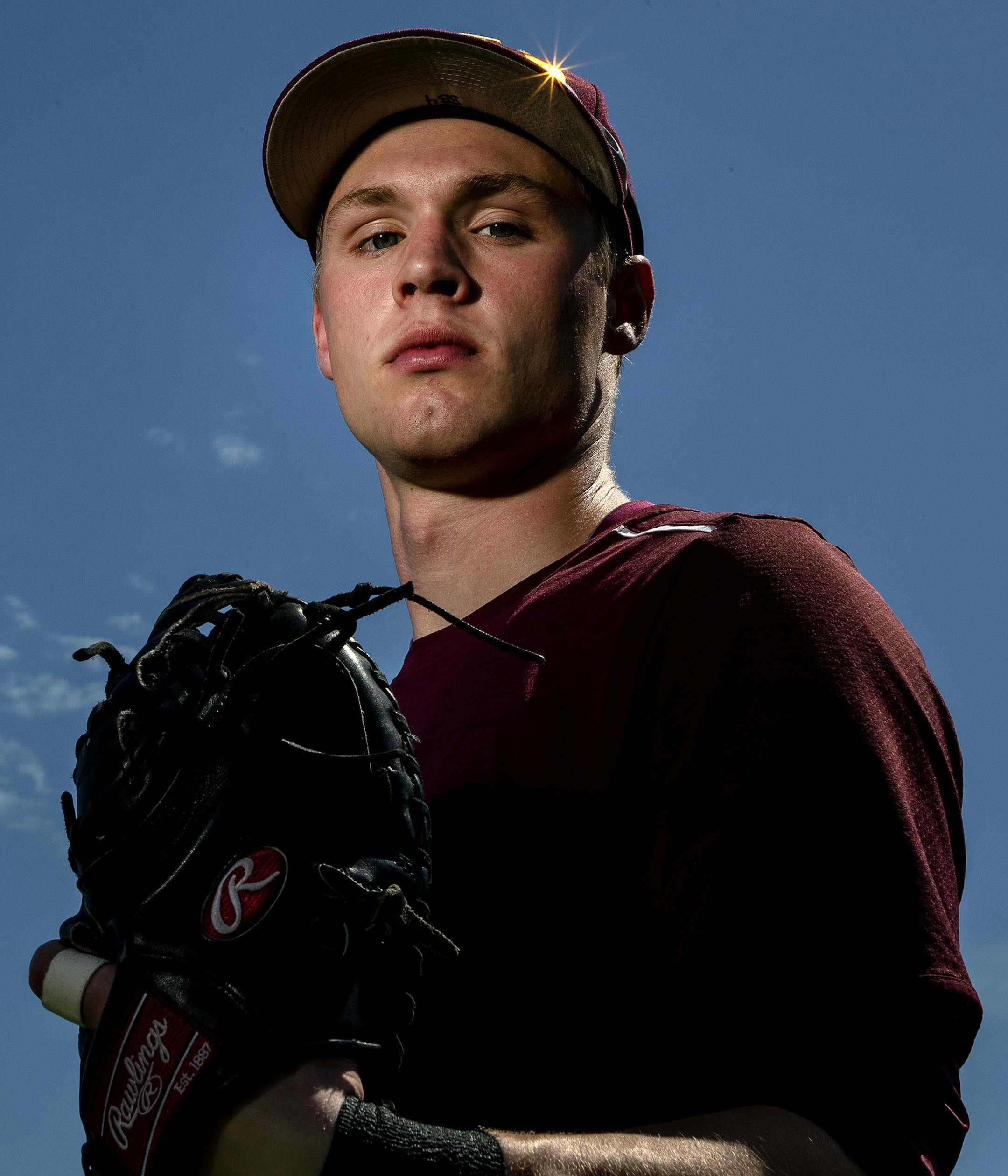 Minnesota Gophers catcher Eli Wilson. ] CARLOS GONZALEZ ï cgonzalez@startribune.com ñ June 5, 2018, Minneapolis, MN, Siebert Field, University of Minnesota, NCAA Baseball, Minnesota Gophers catcher Eli Wilson