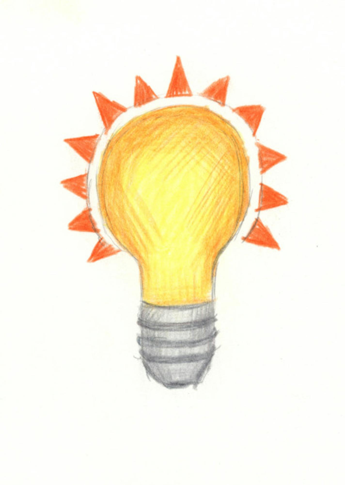 Light bulb -- illustration art by Star Tribune artist L.K. Hanson goes with B1 rail item Thurs Aug 22, 2002.