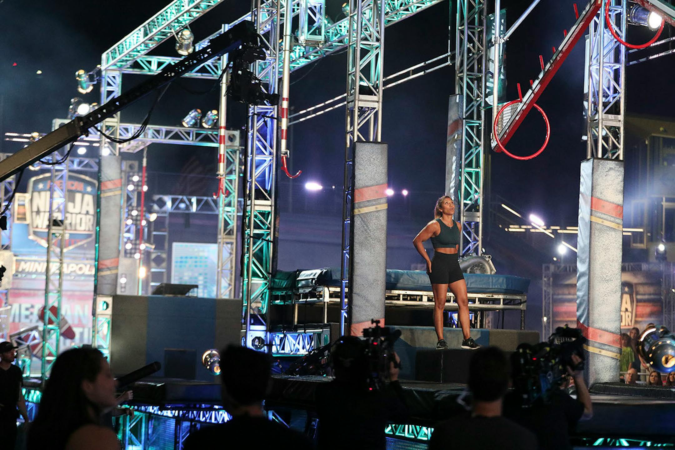 Contestant Meagan Martin made her way through the course.