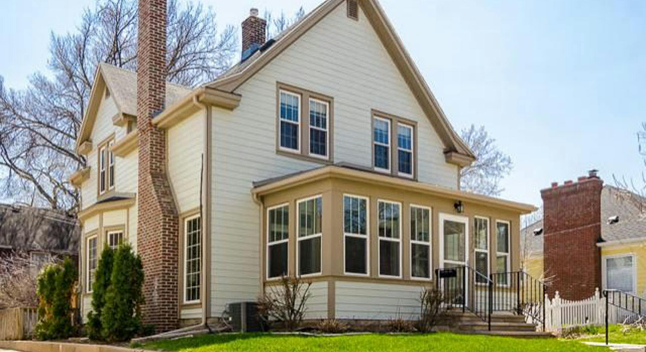 ... Minneapolis
Built in 1902, this three-bedroom, three-bath house located in the West Calhoun neighborhood has 2,348 finished square feet and features three bedrooms on one level, updated kitchen with granite countertops and stainless steel appliances, formal dining room, fireplace, full finished basement, deck and two-car detached garage. Listed by Kerry Bader, Edina Realty, 952-285-3118.