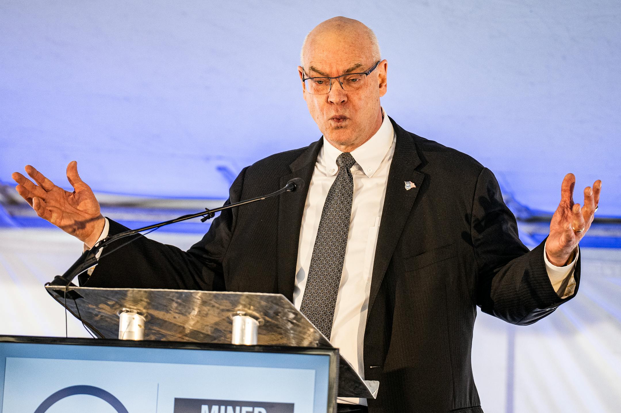 US Steel CEO David Burritt talks about US Steel's investment in a $150 million DR grade pellet plant in Keewatin.
