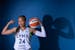 Minnesota Lynx forward Napheesa Collier (24) poses for a portrait during media day at Target Center earlier this month.