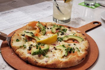 ‘Better Than a Bagel’ pizza at Margie’s Kitchen + Cocktails