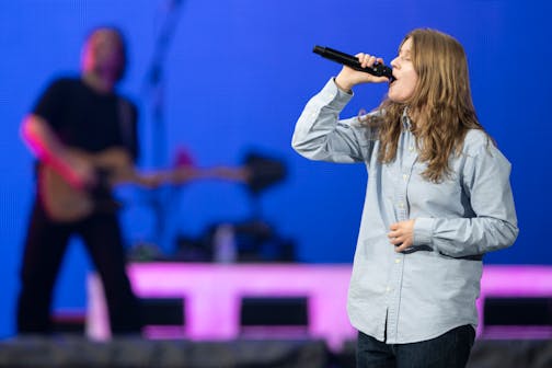 "Girl in Red" performs Friday, June 23, 2023, at US Bank Stadium in Minneapolis, Minn.