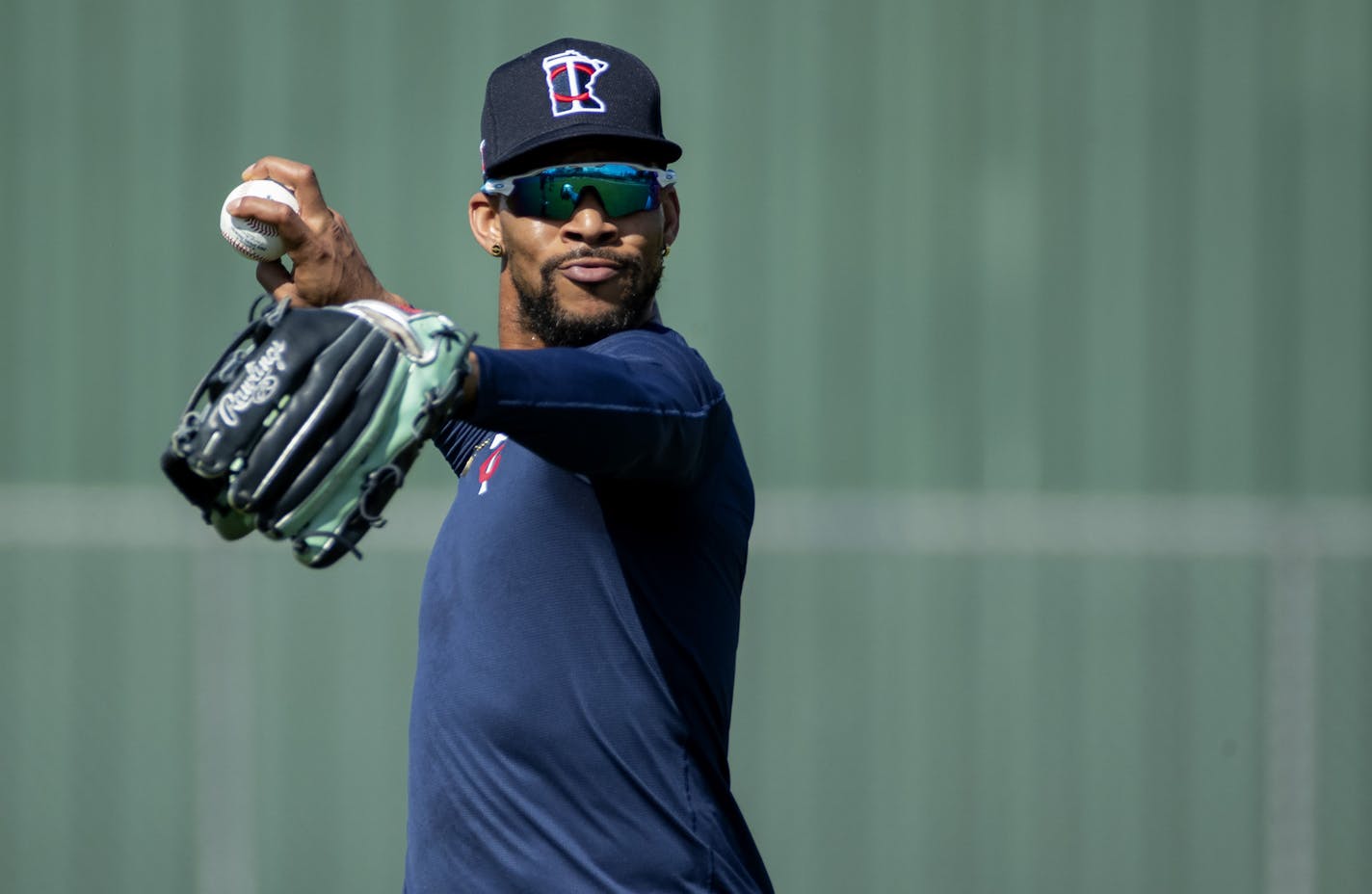 Minnesota Twins Byron Buxton. ] CARLOS GONZALEZ &#xa5; cgonzalez@startribune.com &#xd0; Fort Myers, FL &#xd0; February 18, 2020, CenturyLink Sports Complex, Hammond Stadium, Minnesota Twins, Spring Training