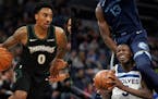 The Star Tribune reported that the Wolves unsuccessfully tried to trade Jeff Teague, left, and Gorgui Dieng and their large contracts at the deadline.