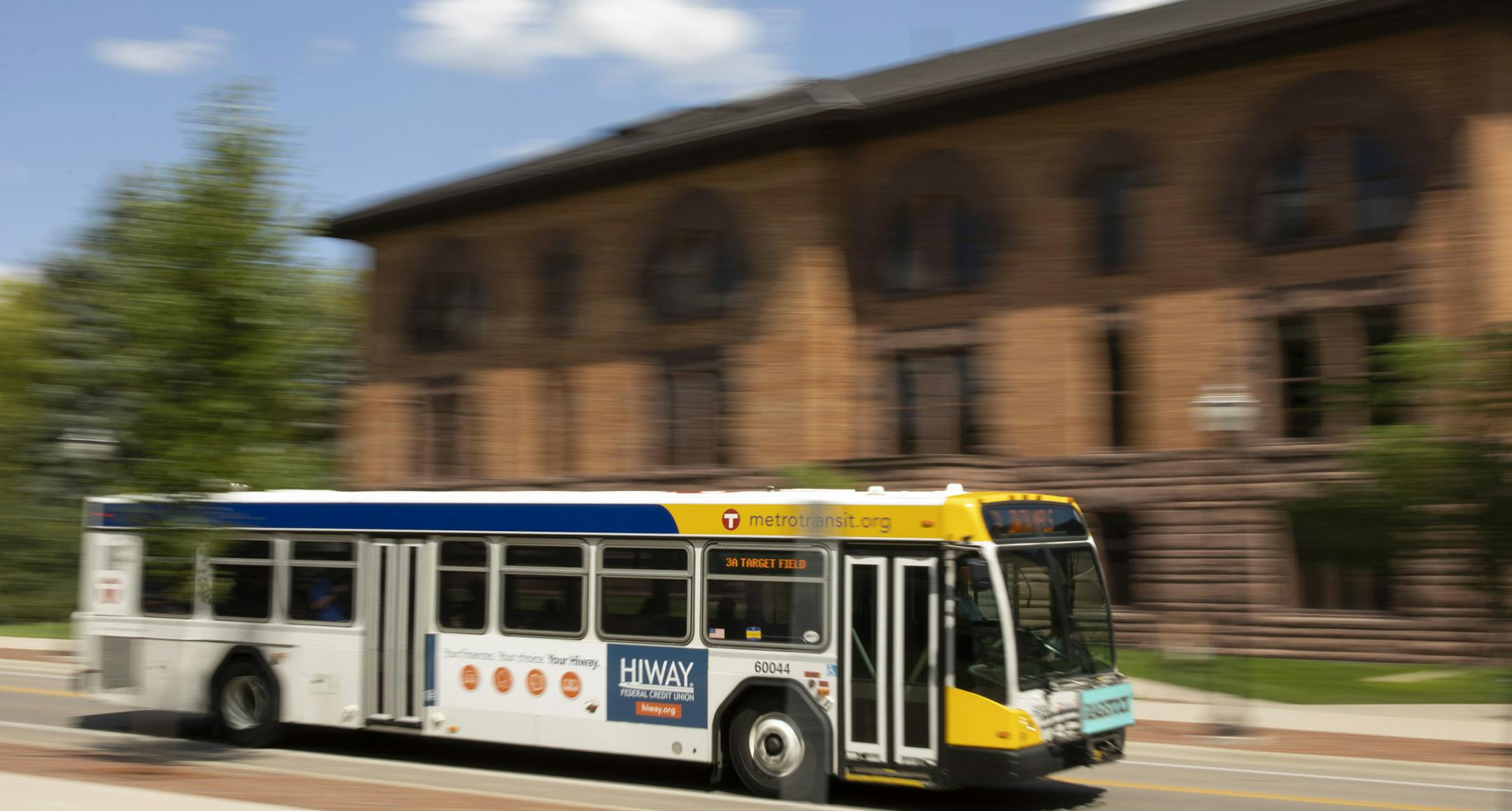 A route 3 bus on the University of Minnesota campus Monday Tuesday afternoon. ] JEFF WHEELER • jeff.wheeler@startribune.com Metro Transit is cancelling 65 trips across 40 bus routes as a consequence of being 90 drivers short of its target workforce. The route 3 is the run with the most cancelled trips -- a total of 6 each day between Minneapolis and St. Paul.