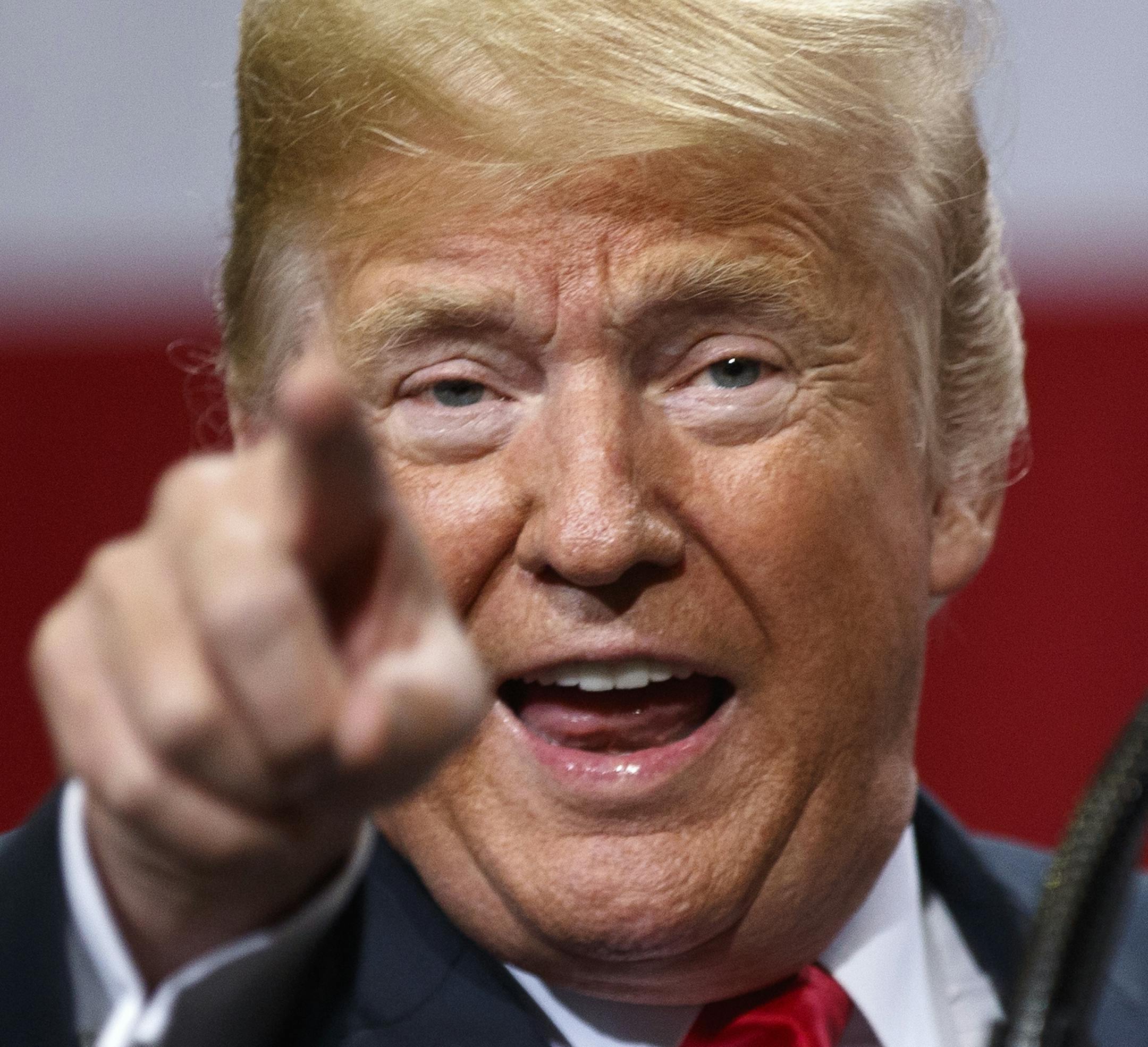 President Donald Trump delivers remarks on trade policy at U.S. Steel’s Granite City Works, in Granite City, Ill., July 26, 2018. Earlier, Trump visited a community college in Iowa. (Tom Brenner/The New York Times)