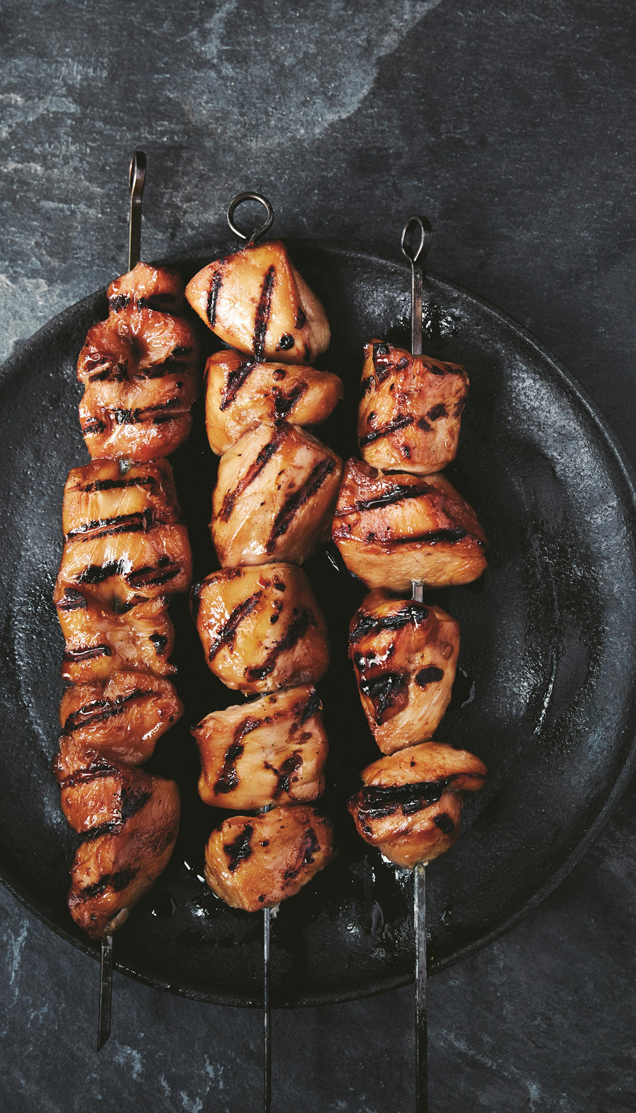 Credit: Claire Tansey
Teriyaki Chicken Skewers from &#x201c;Uncomplicated,&#x201d; by Claire Tansey.