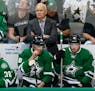 14 APR 2016: Dallas Stars head coach Lindy Ruff during the first game of round 1 of the Stanley Cup playoff series between the Minnesota Wild and Dall