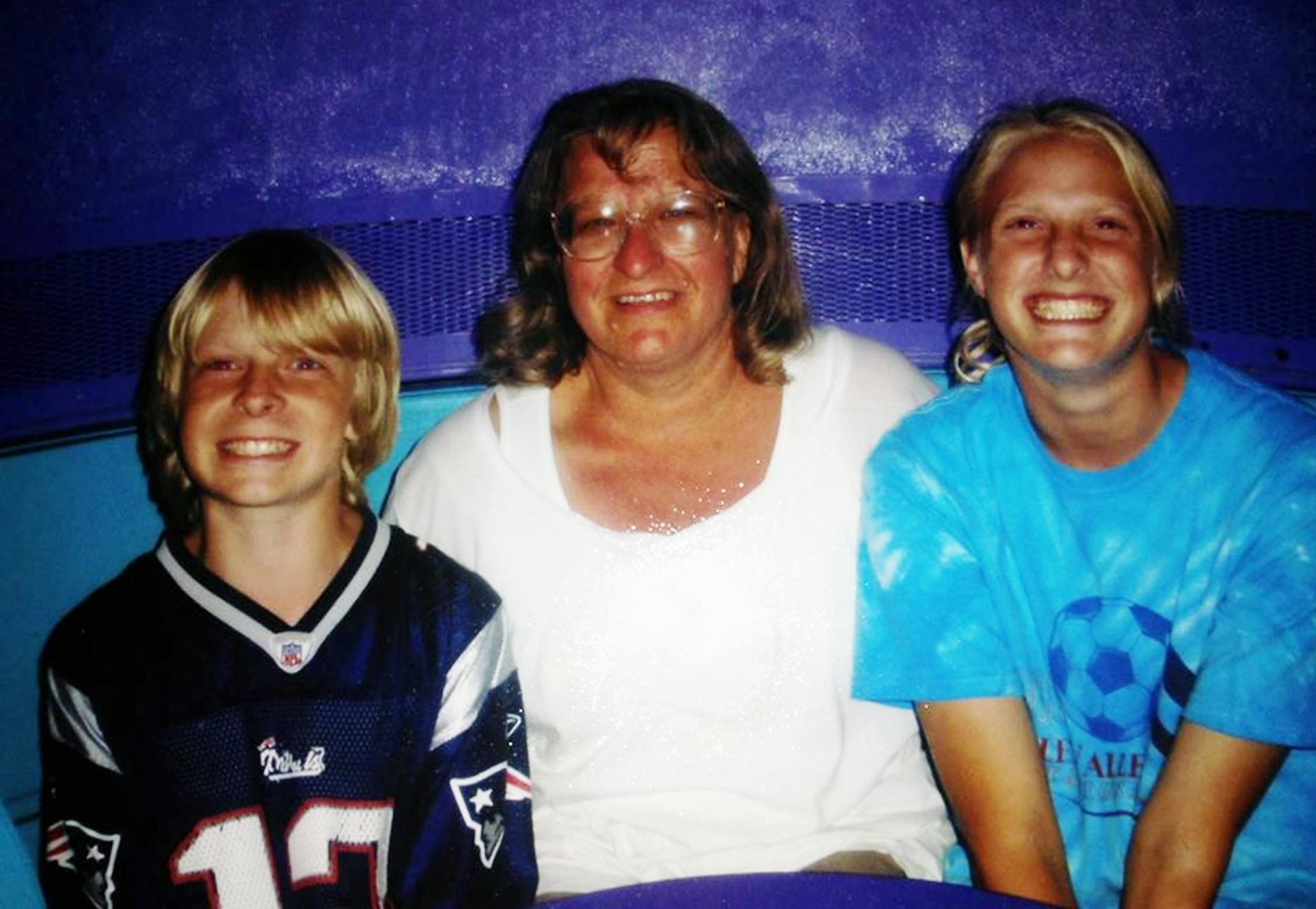 Not sure of order, but this is Kim, Jordan and Shane Sammons, for a Reusse column, Dec. 2014. Undated photo from family.