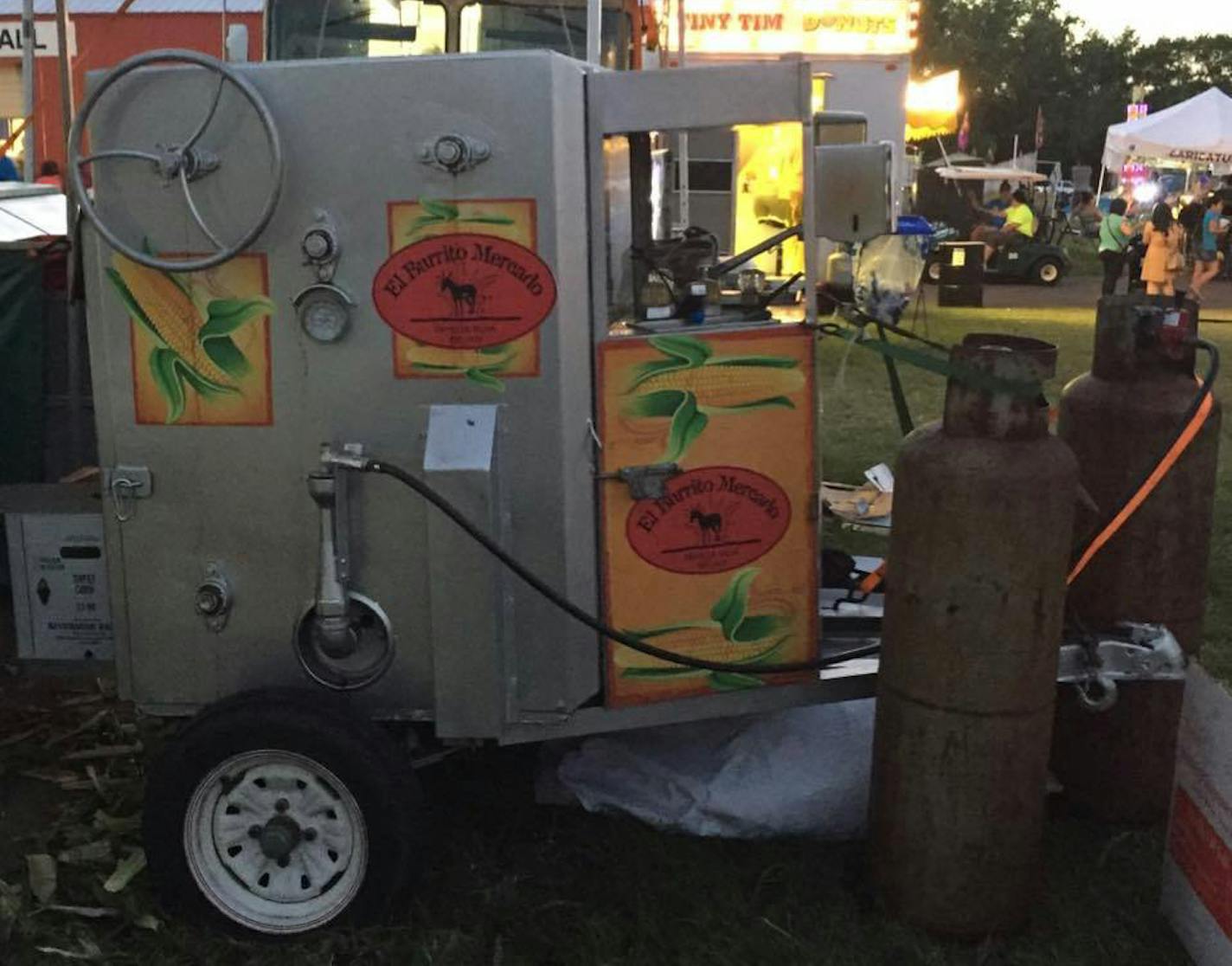 A corn roaster similar to this one was stolen from outside El Burrito Mercado in St. Paul last July.