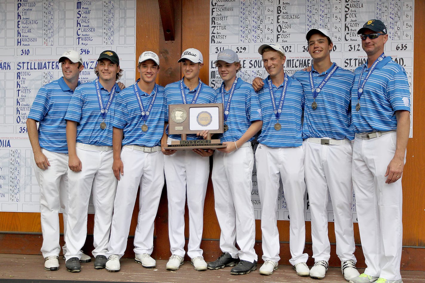 Wayzata won the team Class 3A State golf tournament at Bunker Hills Golf Course.