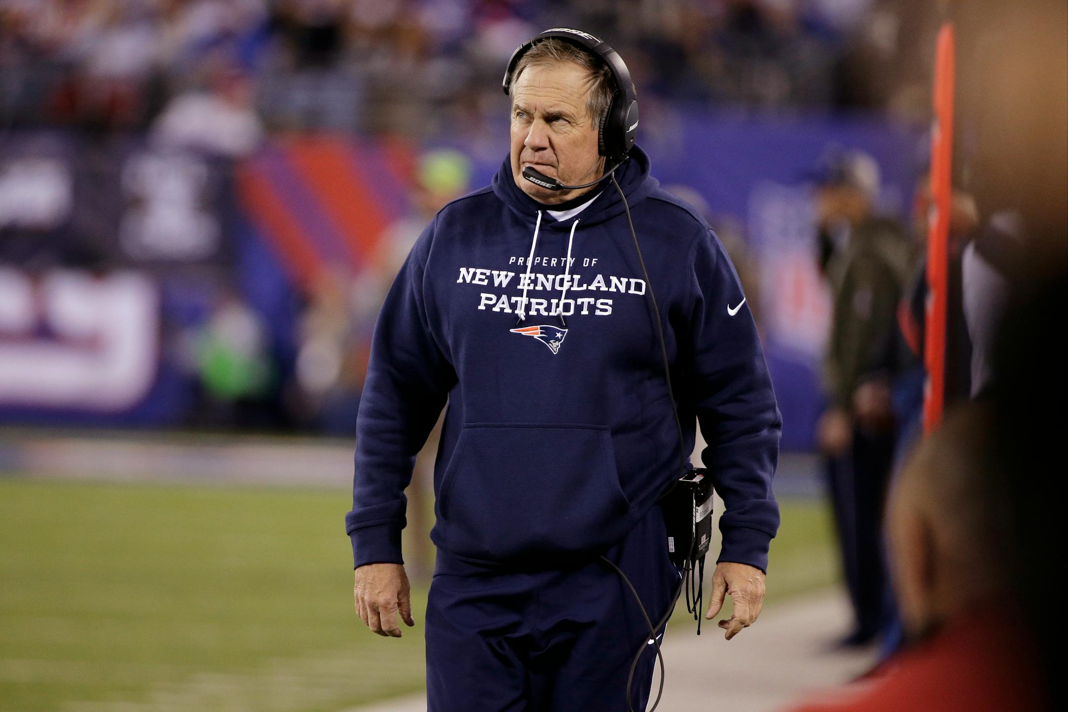 New England Patriots head coach Bill Belichick