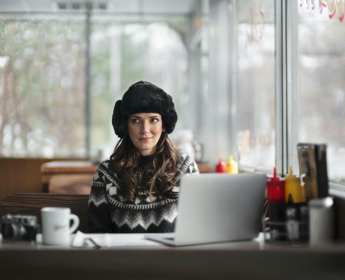 Actress Winona Ryder visited her home state of Minnesota to be filmed for a Super Bowl commercial. Photo by Squarespace Chief Creative Officer David Lee