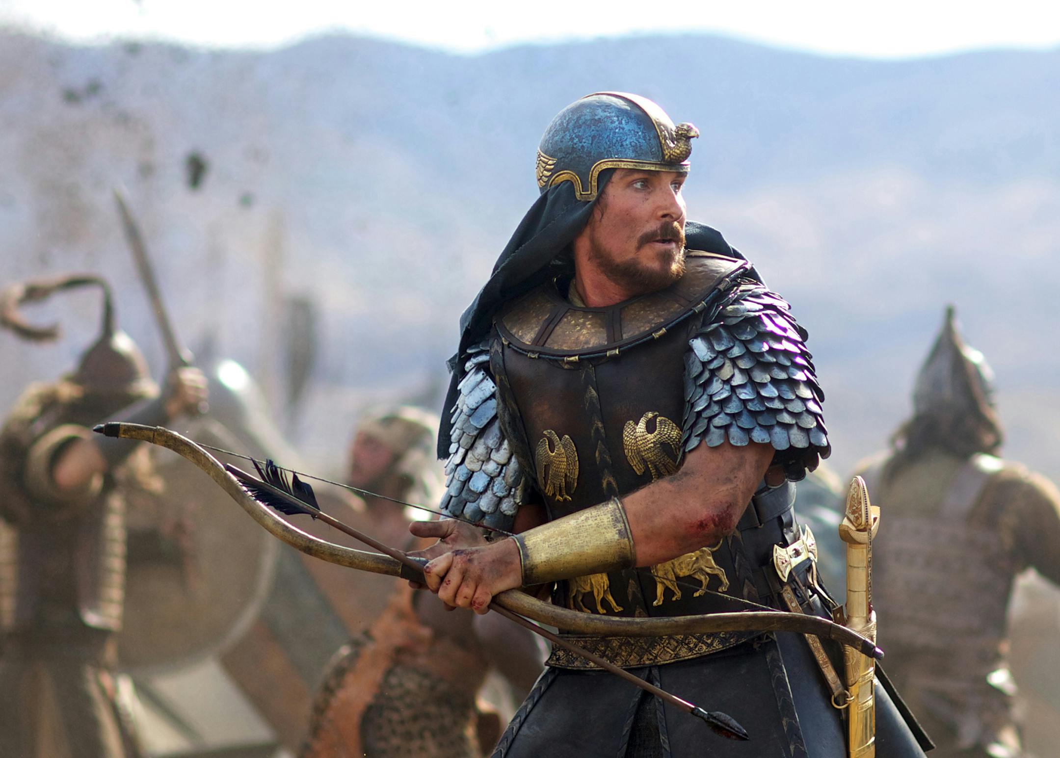 Christian Bale stars as Moses in EXODUS: GODS AND KINGS. Kerry Brown / Twentieth Century Fox