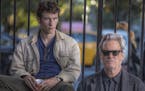 Callum Turner and Jeff Bridges in "The Only Living Boy in New York."