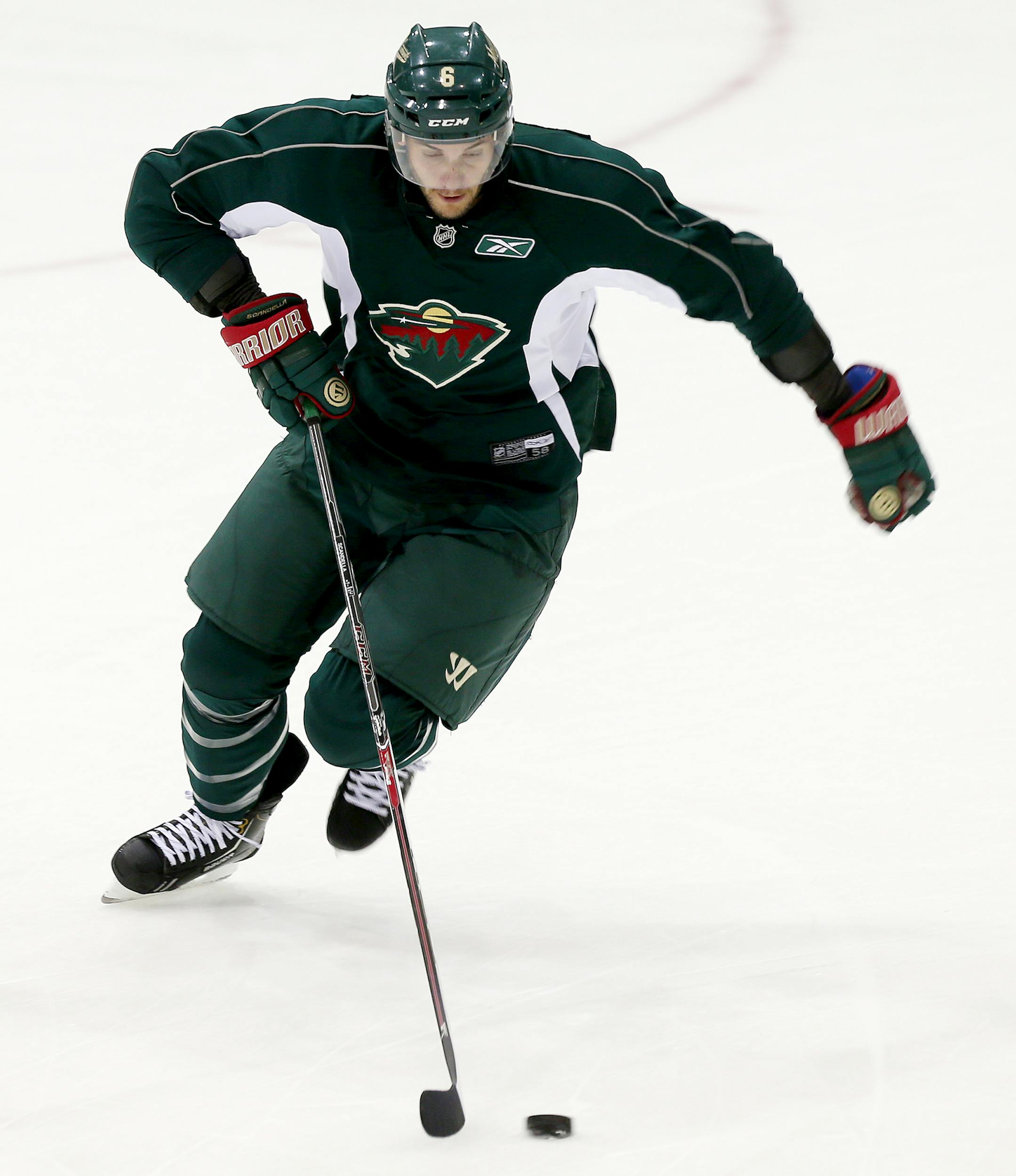 Marco Scandella at practice in Ridder Arena on the U of M campus, MN. September 12, 2013. ] JOELKOYAMA&#x201a;&#xc4;&#xa2;joel koyama@startribune The Wild opens practice. They will have two sessions at Ridder Arena. We don't need to be there at the start, just get some interesting "first day" action. There are also some specific players we'd like to get, if possible: Marco Scandella, Matt Dumba, Justin Fontaine, Dany Heatley and Kyle Brodziak. (if we DON'T get those players, it's not a big deal