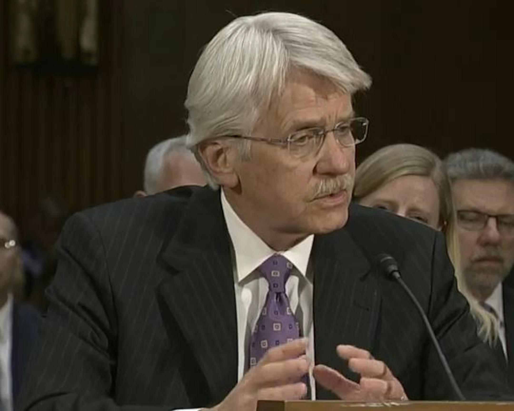 Dr. Ronald Petersen during his testimony Wednesday.