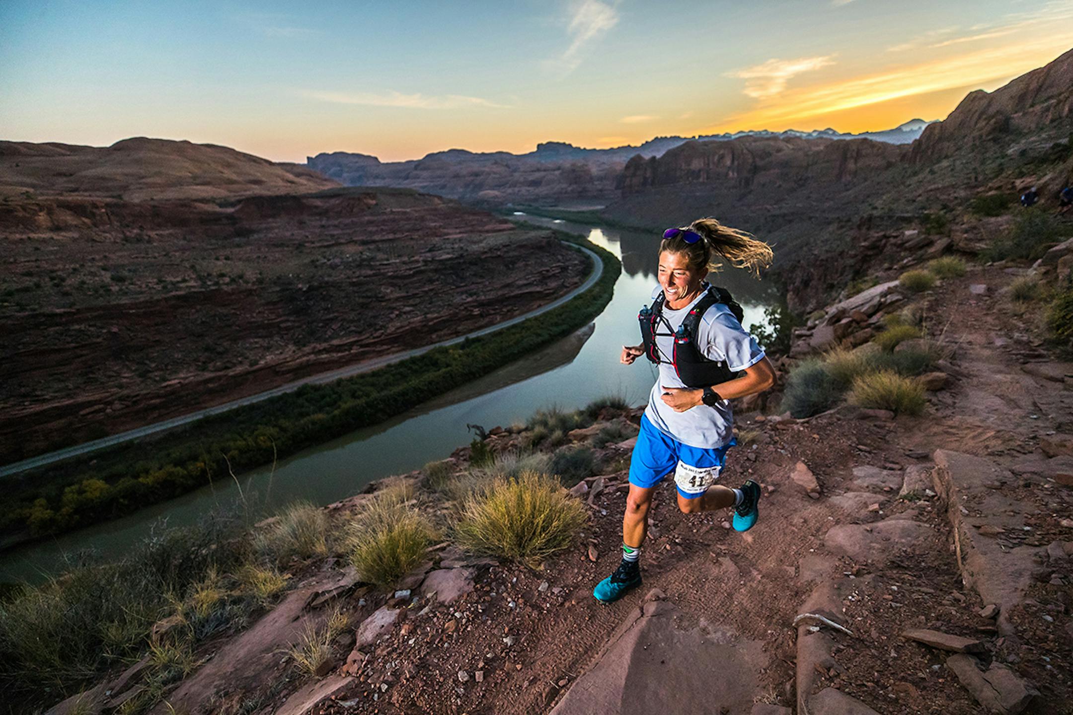 Courtney Dauwalter at the Moab 200