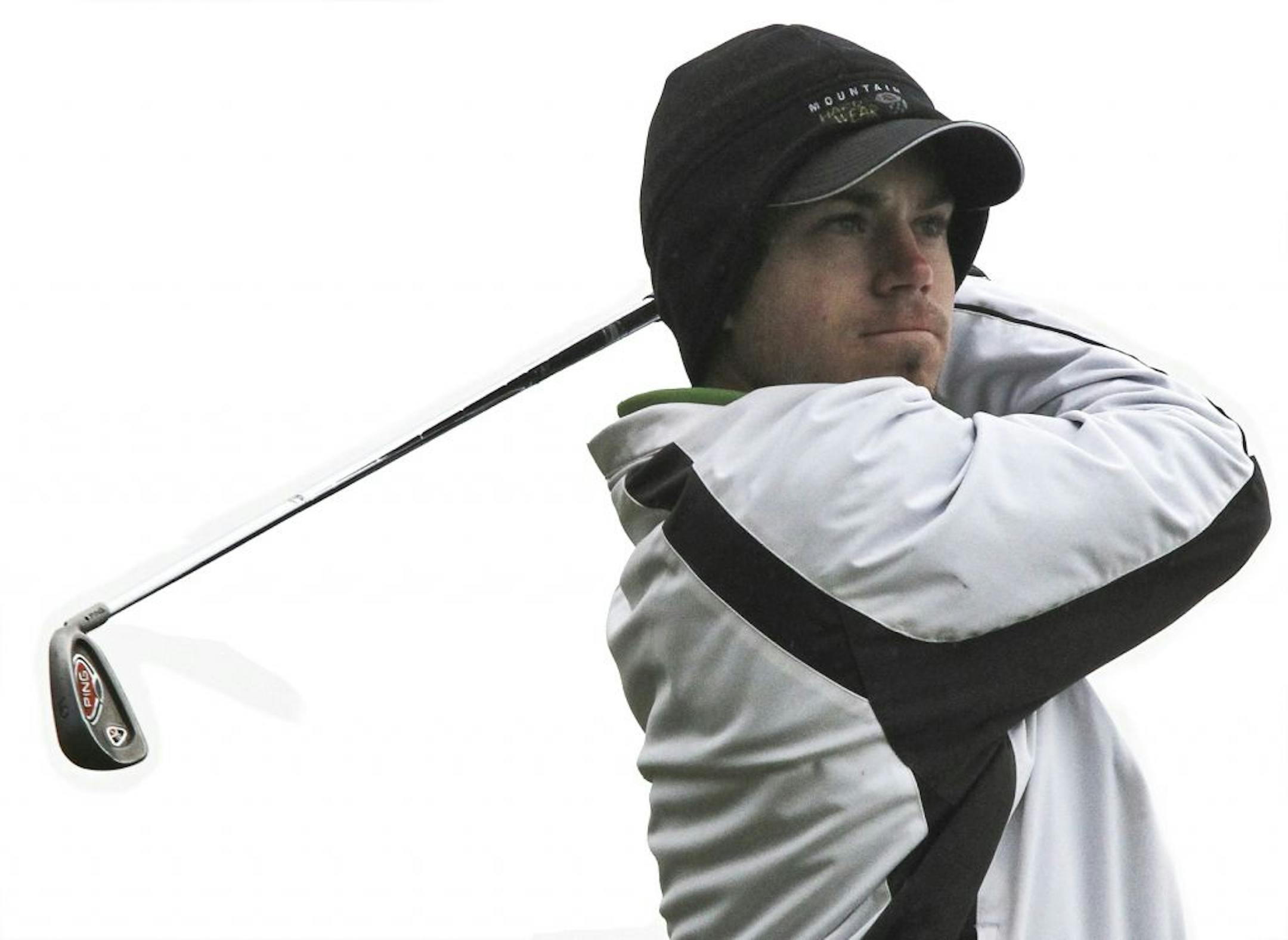 "I play to win tournaments; that's always my main goal,'' said Dalton Charboneau, shown here on April 28 at the Tri-State Invitational tournament at Edinburgh Golf Course in Broklyn Park. Star Tribune photo: Marlin Levison, mlevison@startribune.com