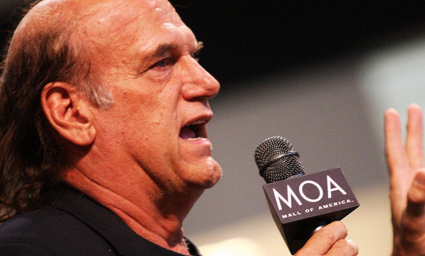 Former Minnesota Gov. Jesse Ventura in the rotunda of the Mall of America on May 15 for the release of his latest book, "Don't Start the Revolution Without Me".