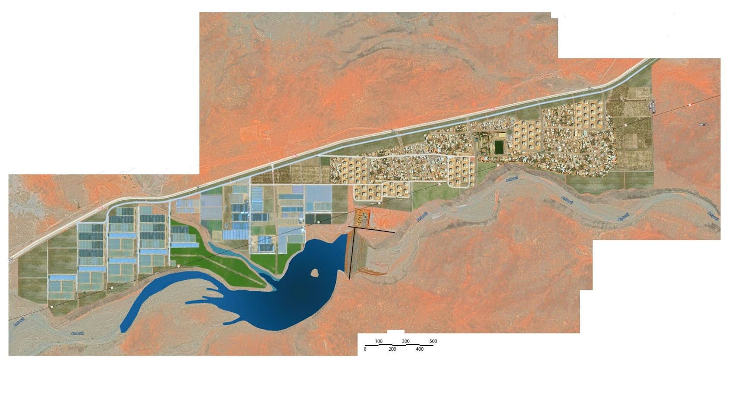 There are plans to build an agricultural development to grow crops indoors with the help of hydroponics.
Courtesy DJR