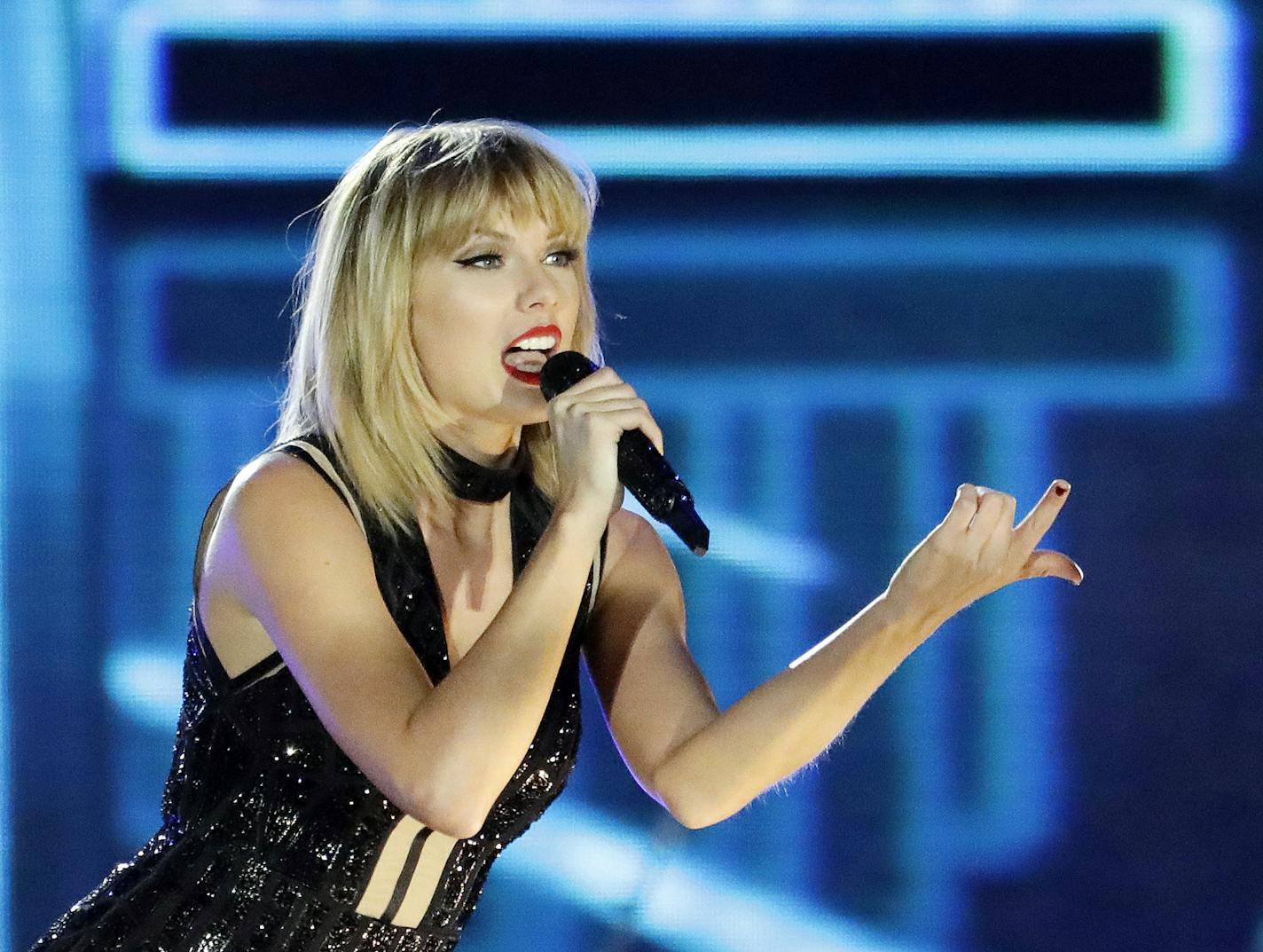 Taylor Swift performs in Austin, Texas in 2016.