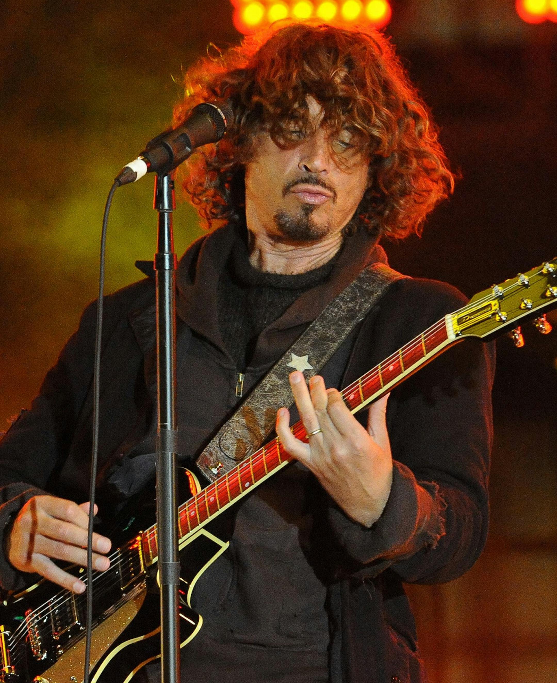 Chris Cornell of Soundgarden performs in concert at the Guitar Center Direct TV live stream show from a roof top party during South By Southwest (SXSW) on March 14, 2014 in Austin, Texas - USA (Manuel Nauta/NurPhoto/Sipa USA) ORG XMIT: 1174104