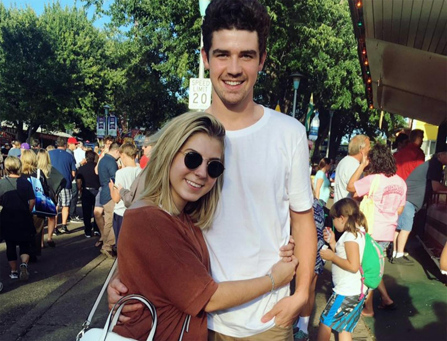 Jake Shepley, 17 and Chloe Atkinson, 16 at the State Fair.