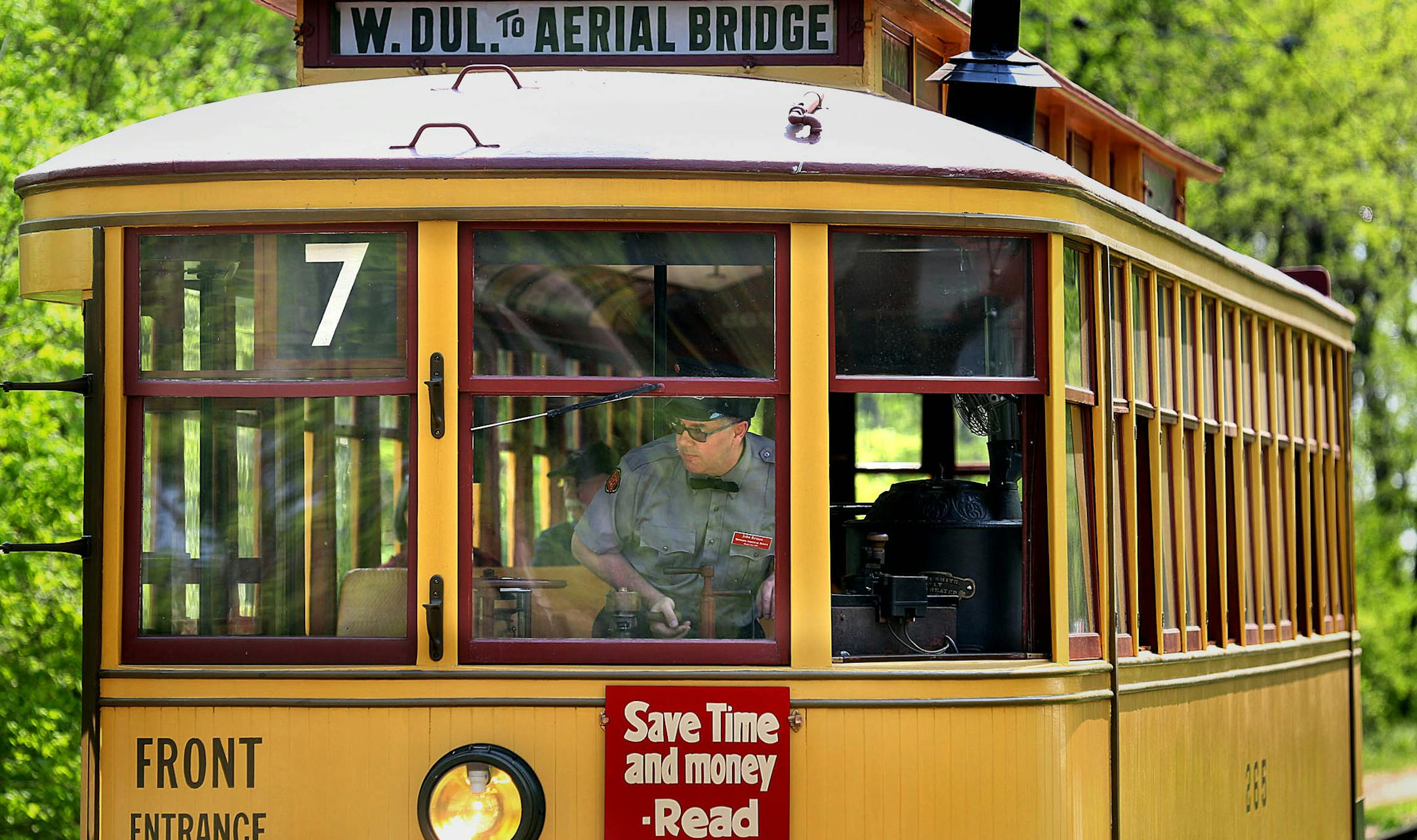 Volunteer John Reinan, a Star Tribune reporter, drove the Lake Harriet trolley in Minneapolis. He got his operator’s license eight years ago after 20 hours of training.