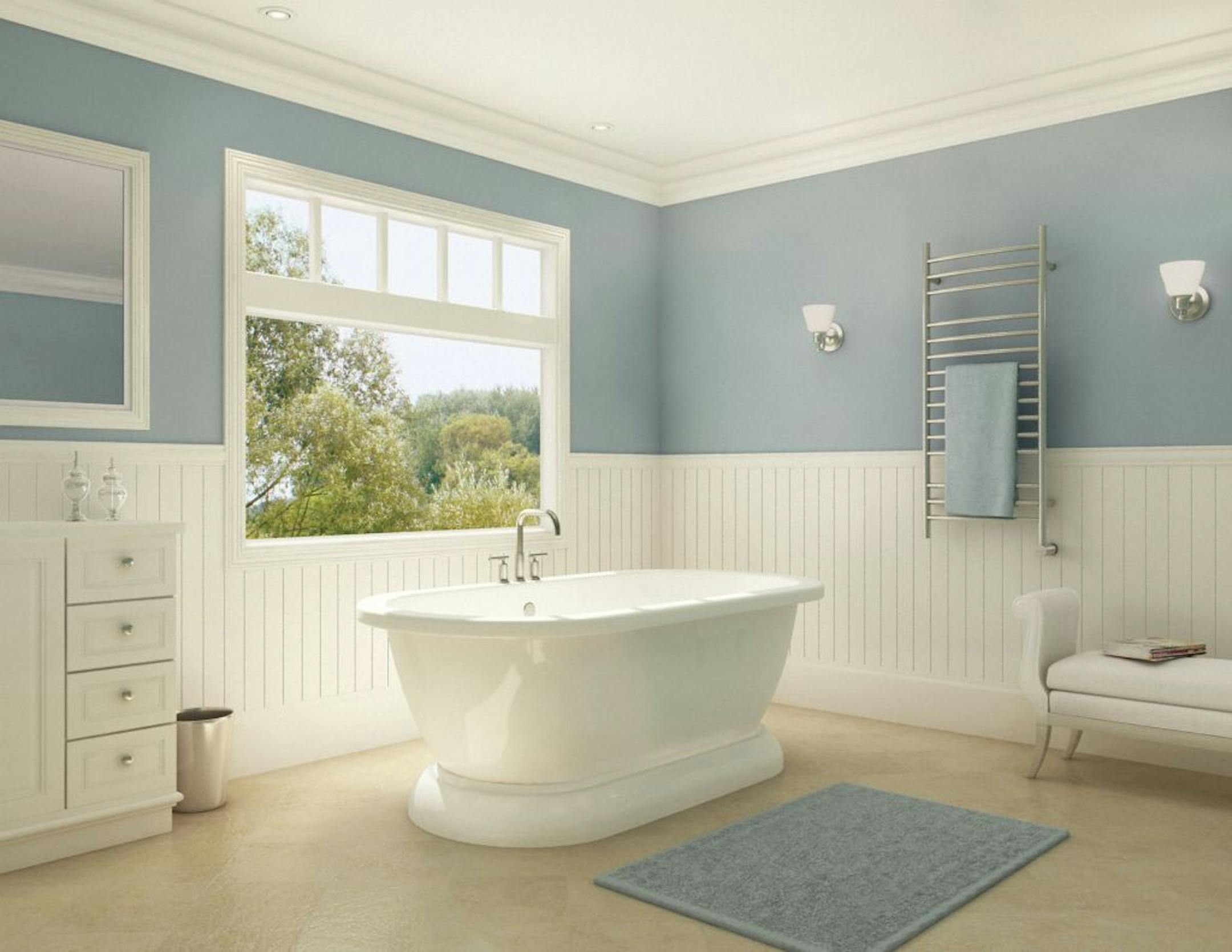 Mr. Steam wall-mounted towel warmercredit: Mr. Steam