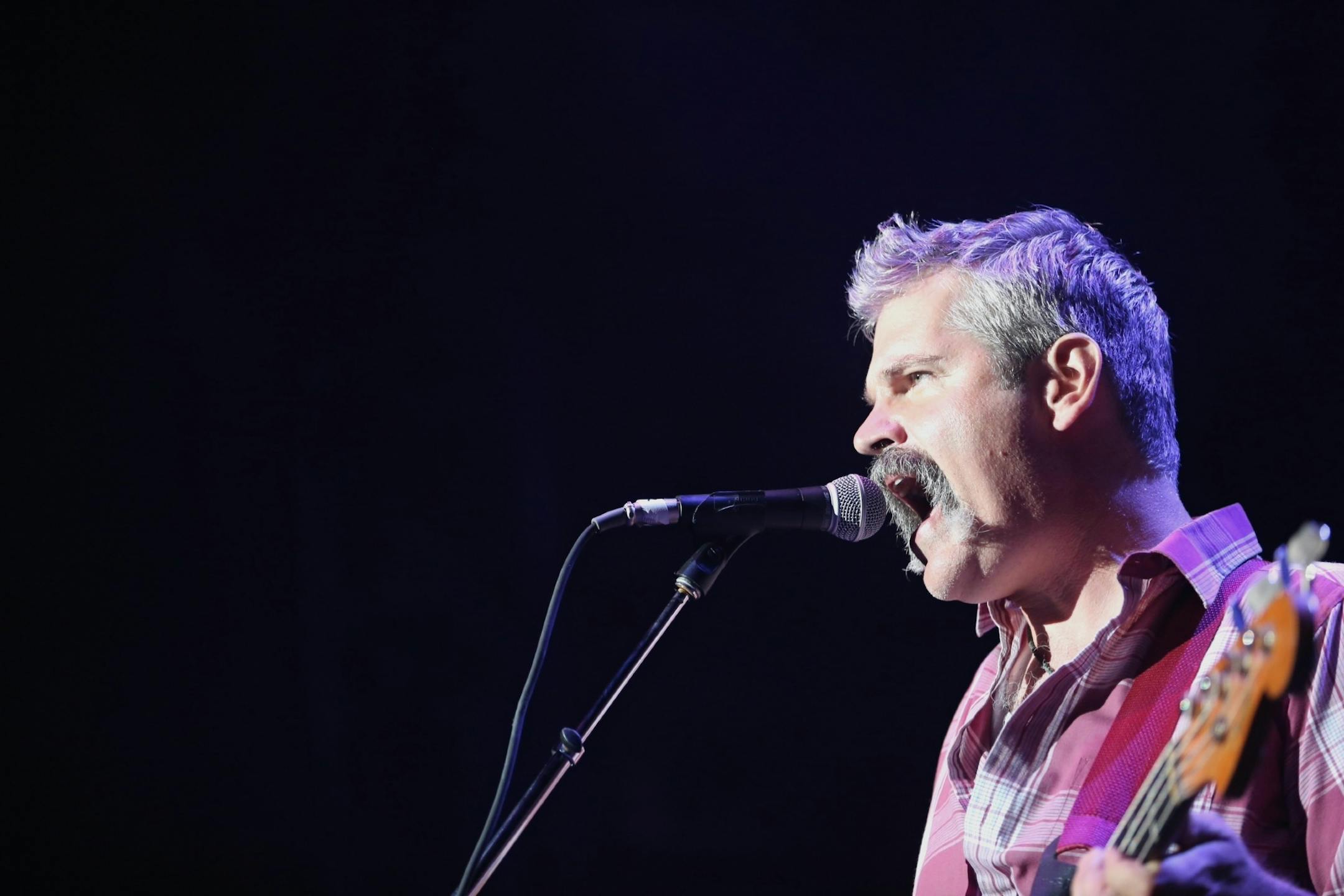 Semisonic performed at the Minnesota State Fair on Friday, August 31, 2012. Pictured is John Munson, vocals and bass.