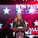 Marianne Stebbins, Ron Paul's Minnesota chair, blasted the "party establishment" at Sunday's rally.