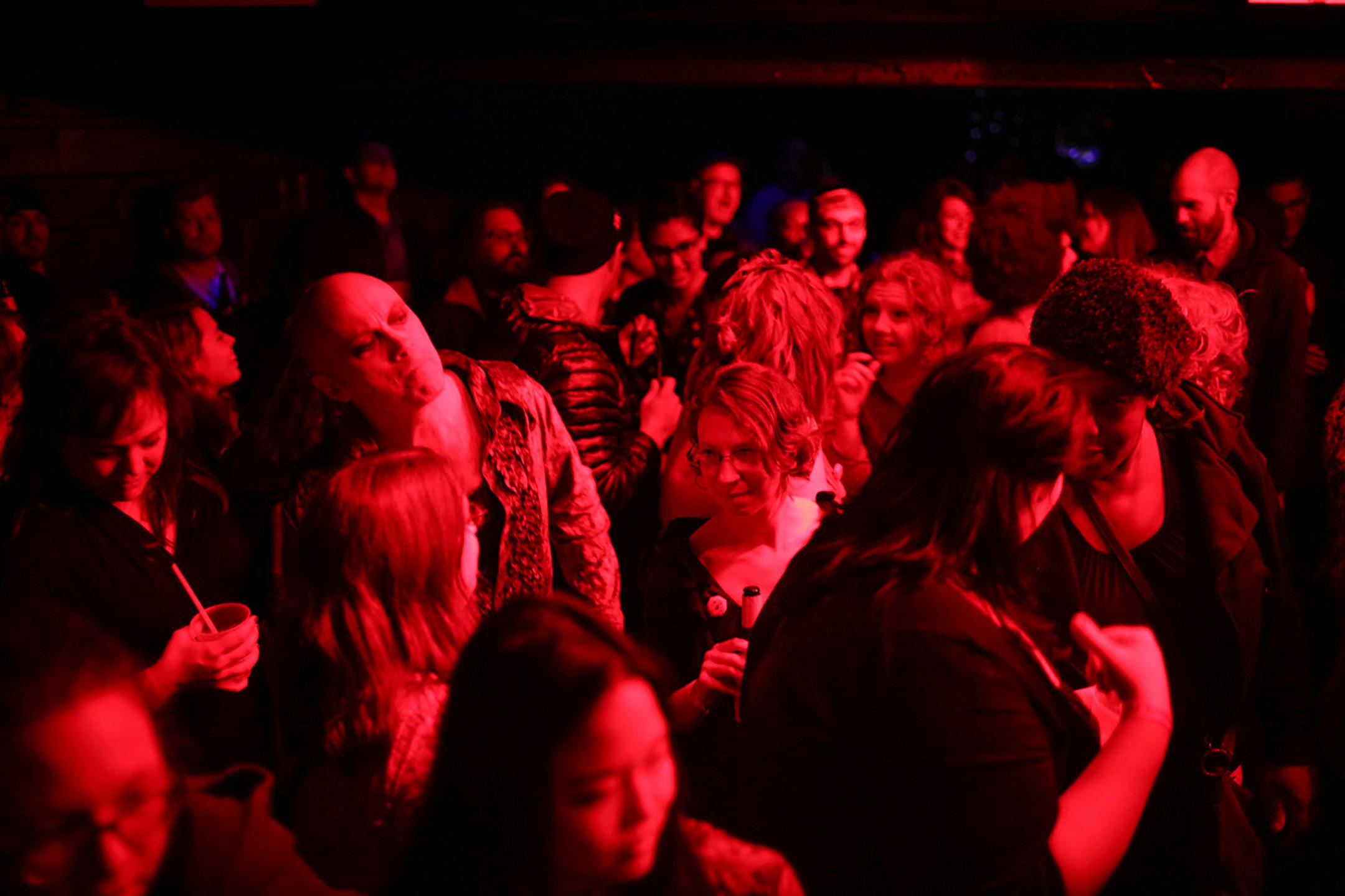 Poetry fans waited for The Prince Purple Poetry Party to start Wednesday night in The Record Room at First Ave. ] JEFF WHEELER • jeff.wheeler@startribune.com One of the off-site events at the start of the AWP Conference & Bookfair was The Prince Purple Poetry Party Wednesday night, April 8, 2015 in The Record Room at First Ave. in Minneapolis. More than a dozen poets read poems they wrote that were inspired by the music of Prince.
