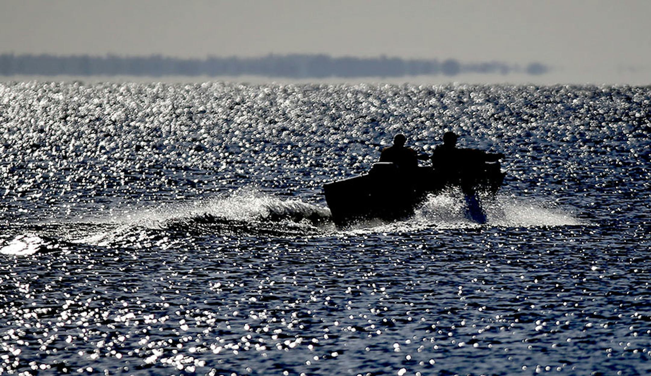 Muskie fisherman leave a public boat launch near Grand Casino Mille Lacs Wednesday, July 29, 2015, on Lake Mille Lacs.