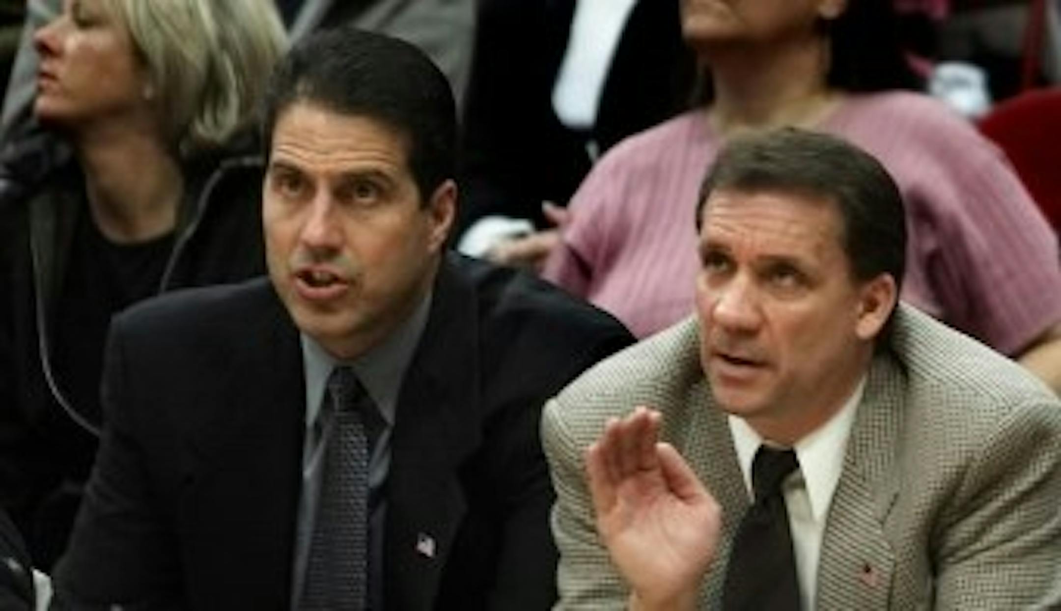 Here's Randy Wittman and Flip Saunders in 2001, just because