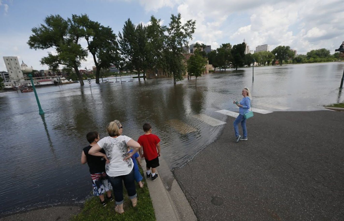 File photo of Harriet Island flooding in June 2014 in St. Paul.