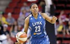 Maya Moore's streak of consecutive games with 20 or more points was broken on Tuesday.