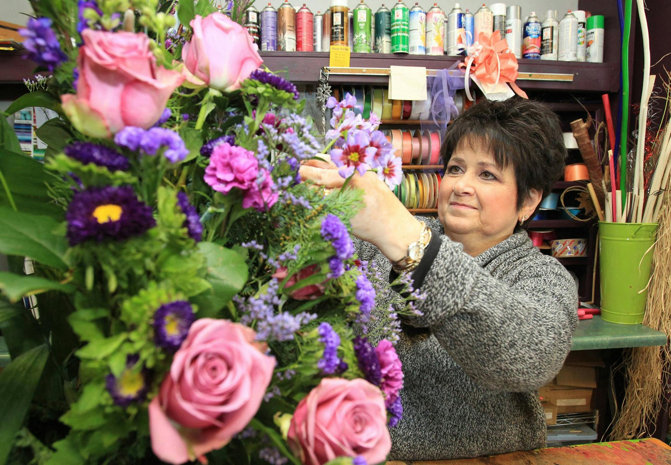 Options for flowers include retail florists and national networks through which you can buy arrangements online.