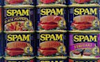 Assorted flavors of Spam cans.