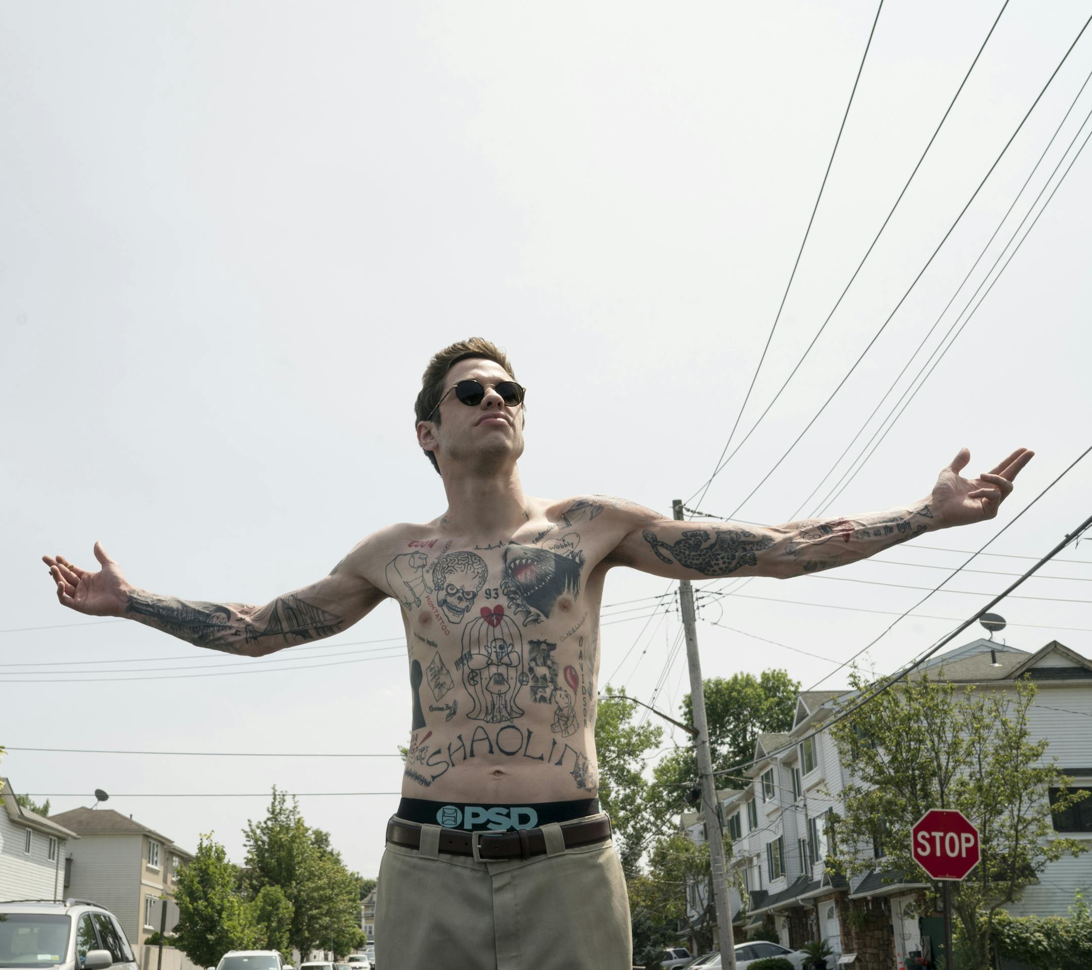 Pete Davidson as Scott Carlin in The King of Staten Island, directed by Judd Apatow.