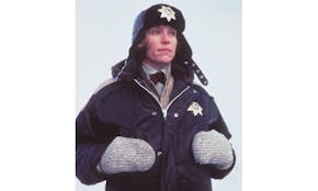 Frances McDormand plays the role of Marge Gunderson, the local police chief in the move 1995/96 "Fargo" made by the Coen brothers (native sons of St. 