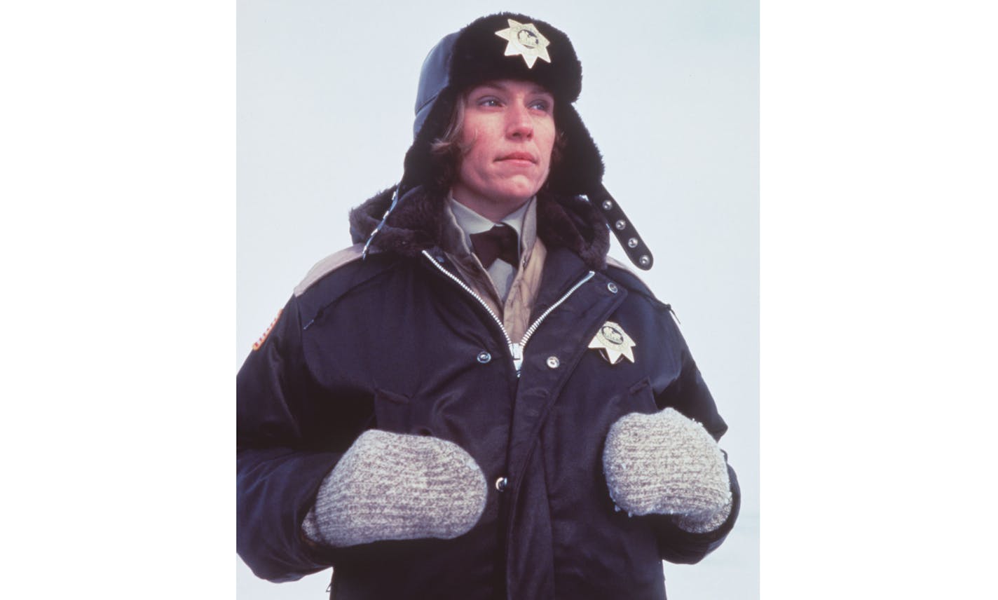 Frances McDormand plays the role of Marge Gunderson, the local police chief in the move 1995/96 "Fargo" made by the Coen brothers (native sons of St. Louis Park, Minnesota). McDormand is also Joel Coen's wife. Photo by Michael Tackett for Gramercy Pictures.