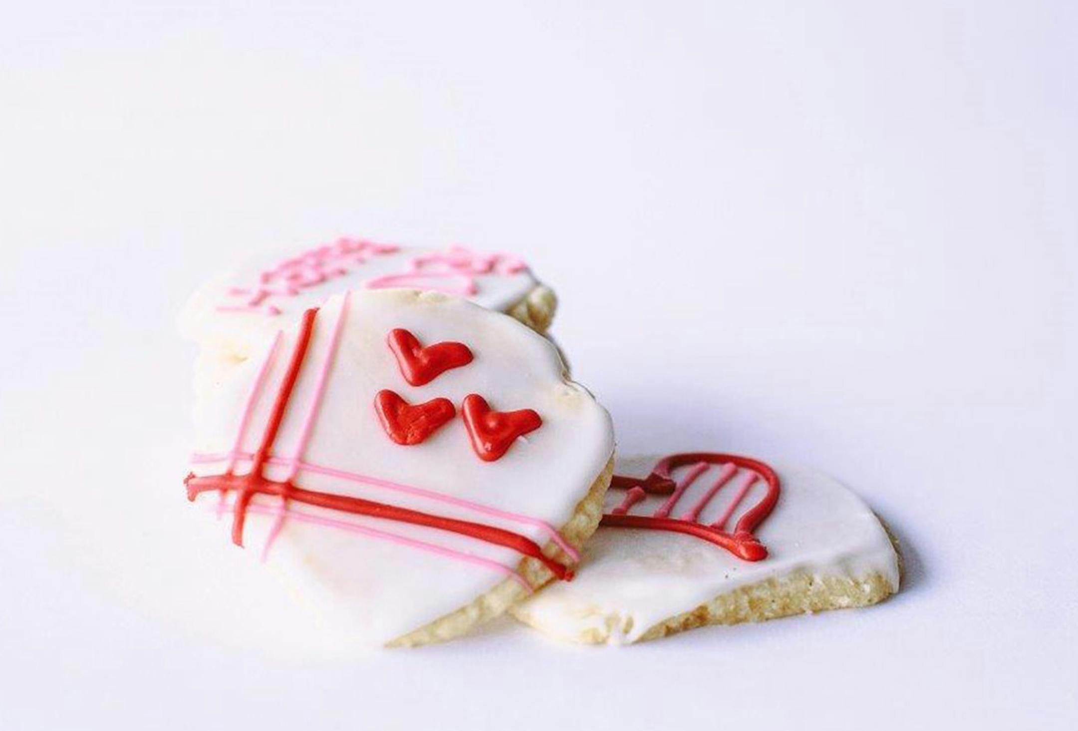 Valentine's DAy cookies from The Cookie Cart. PRovided photo.