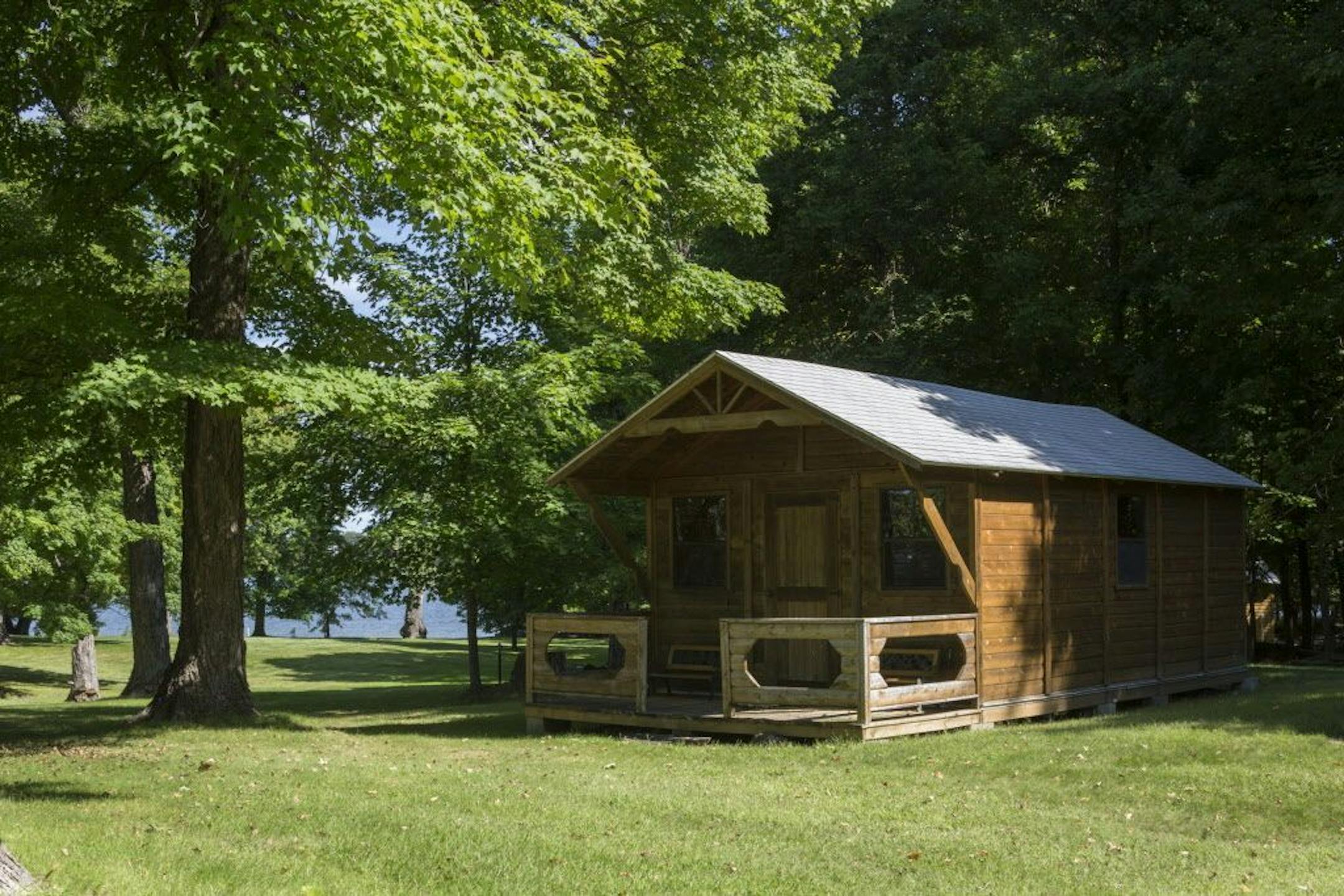 Bunkhouse with front porch.