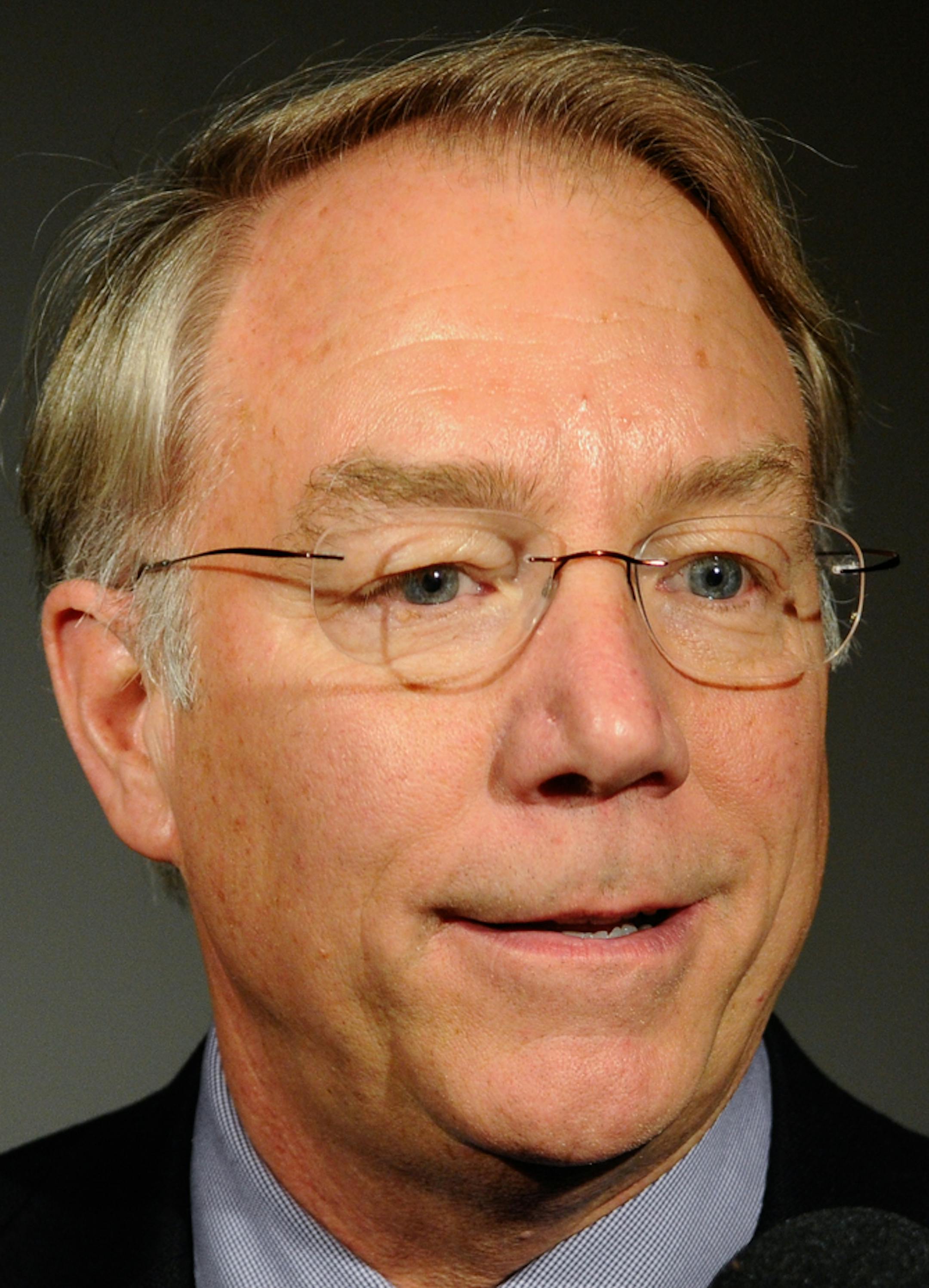 Philadelphia Phillies president Andy MacPhail answers questions from the media during the 2016 Phillies Winter Banquet at the Crowne Plaza Reading Hotel in Reading, Pa., on Tuesday, Jan. 19, 2016. (Jacqueline Dormer/The Republican-Herald via AP)